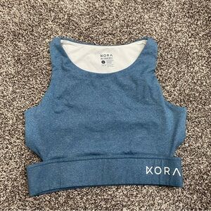 Kora Blue Cutout Sports Bra Women’s Large